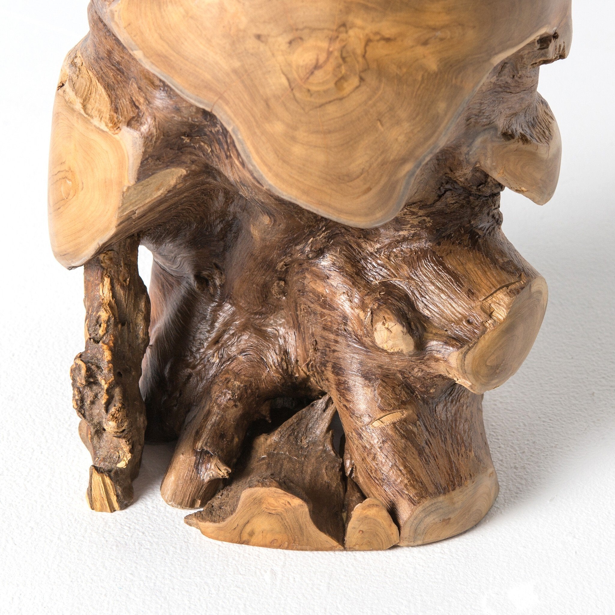 Natural Aged Teak Stool