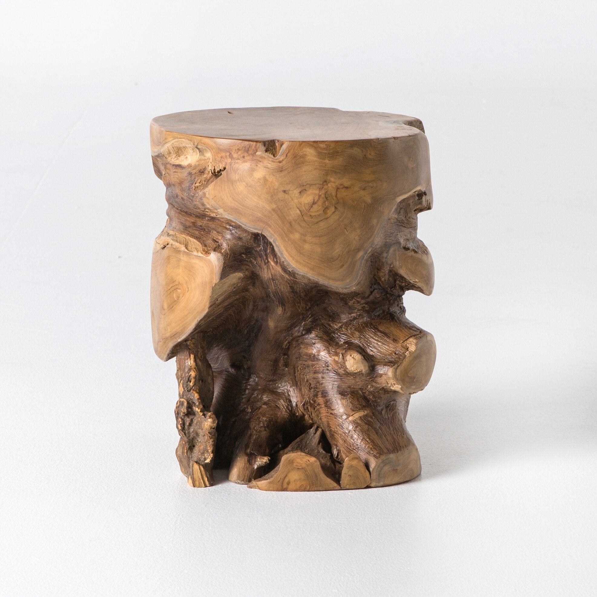 Natural Aged Teak Stool