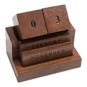Leather Desk Calendar