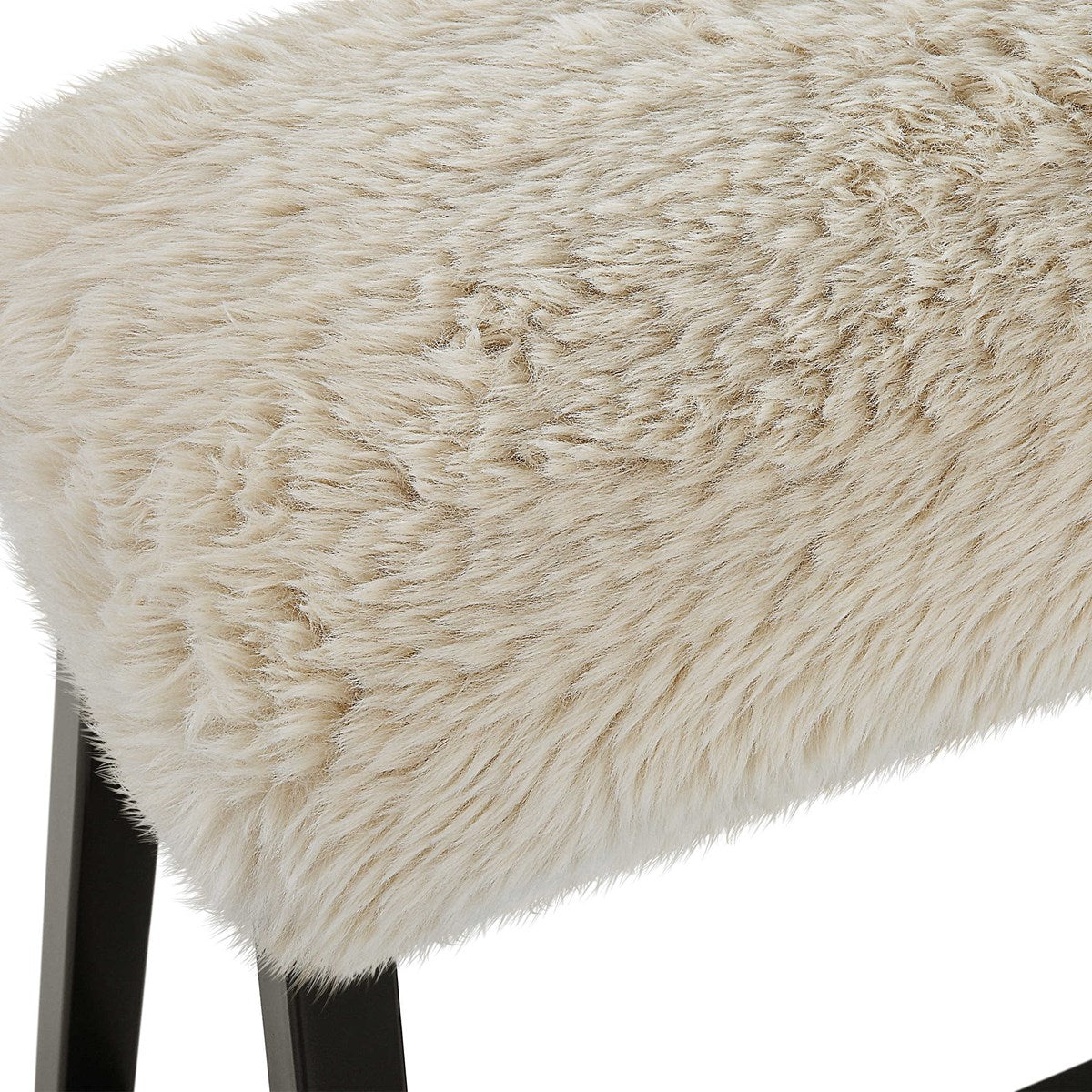 detail taupo bench faux sheepskin