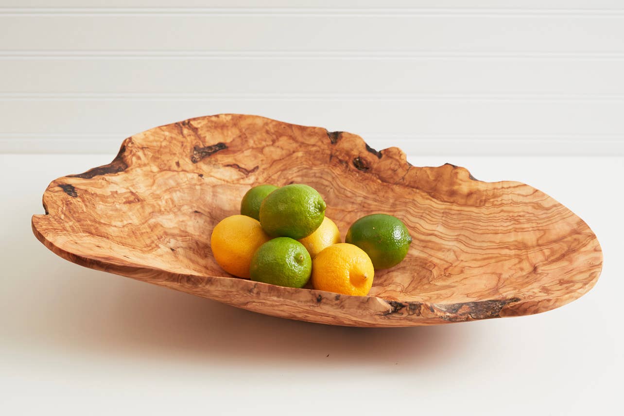 Italian Olivewood Root Salad Bowl