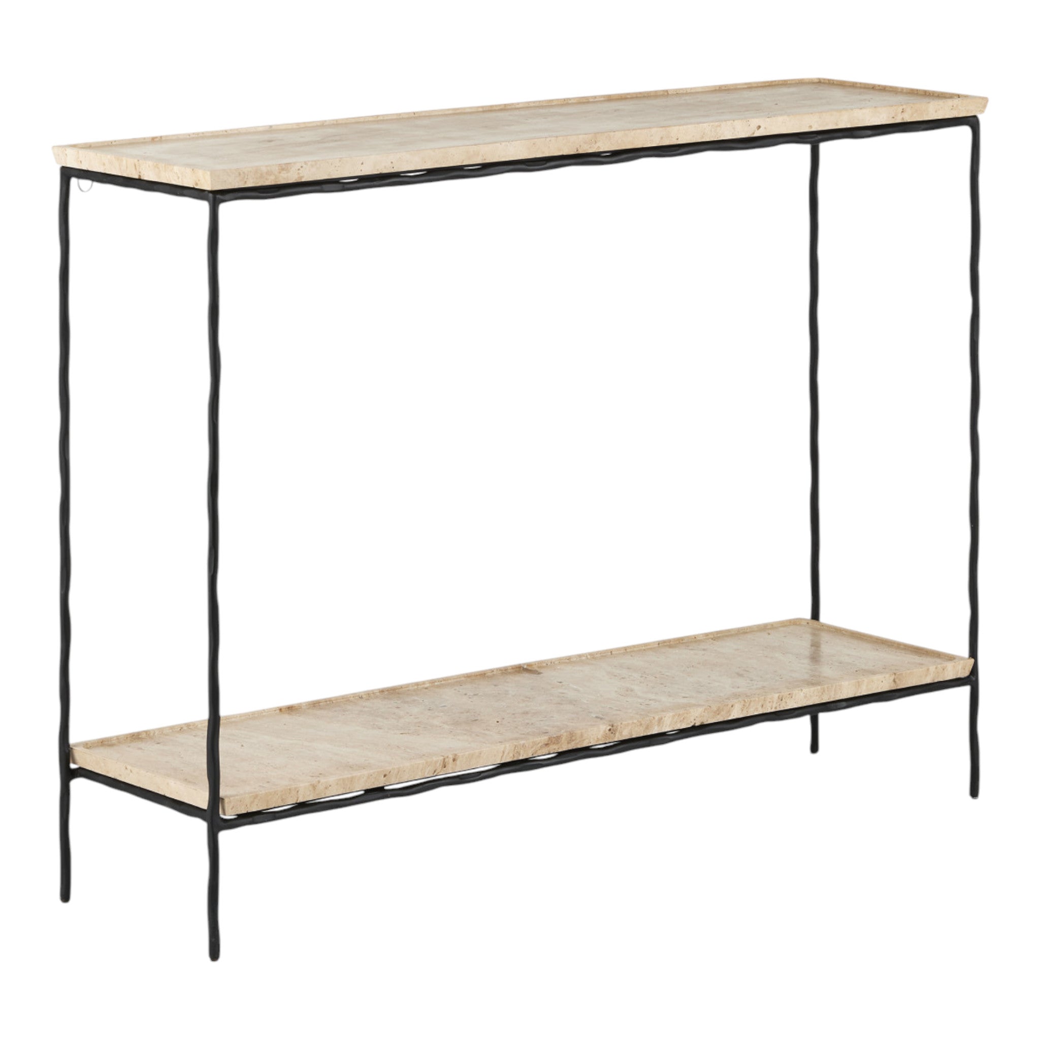 Boyles Travertine Console Table