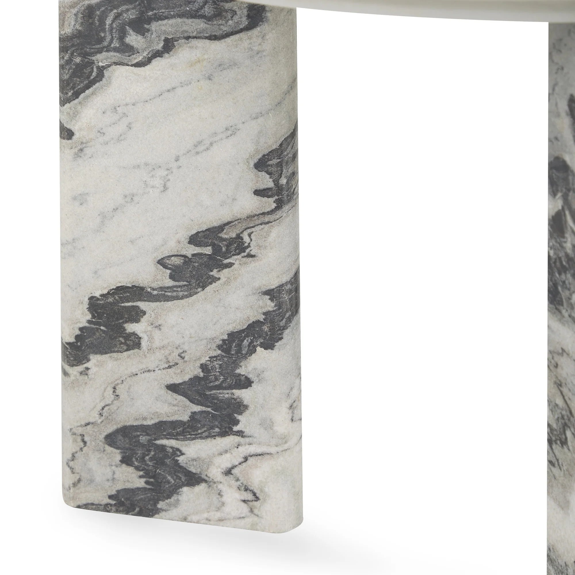 Zora Marble Round End Table