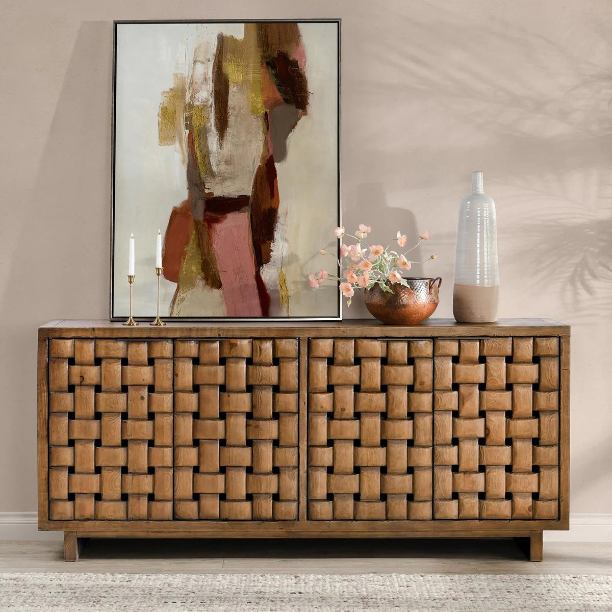 Bast Solid Wood 4Dr Cabinet