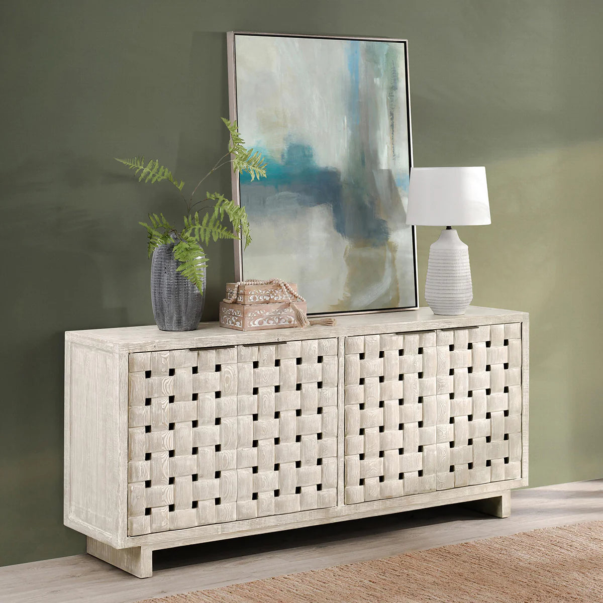 Bast Solid Wood 4Dr Cabinet
