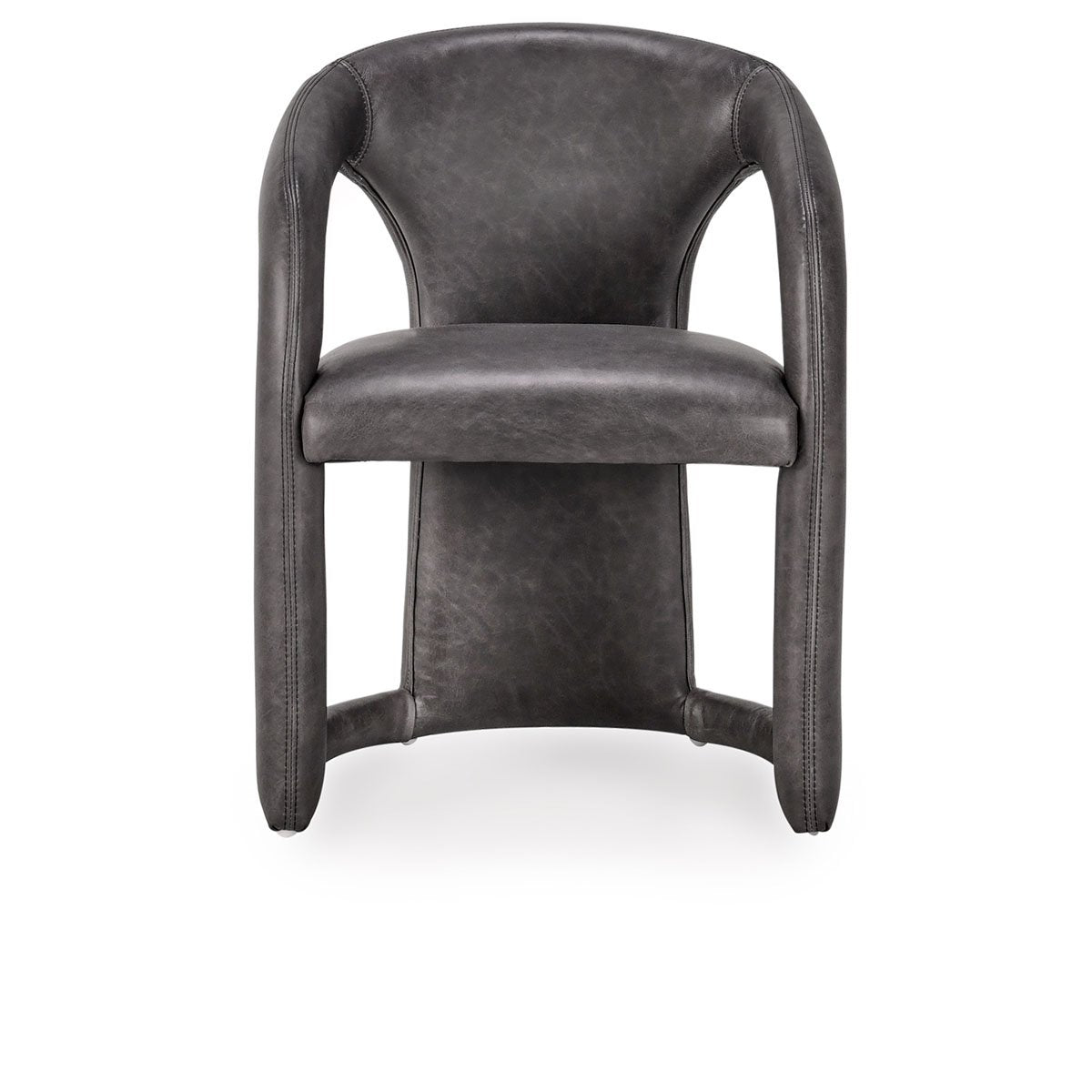 Archie Distressed Leather Dining Chair