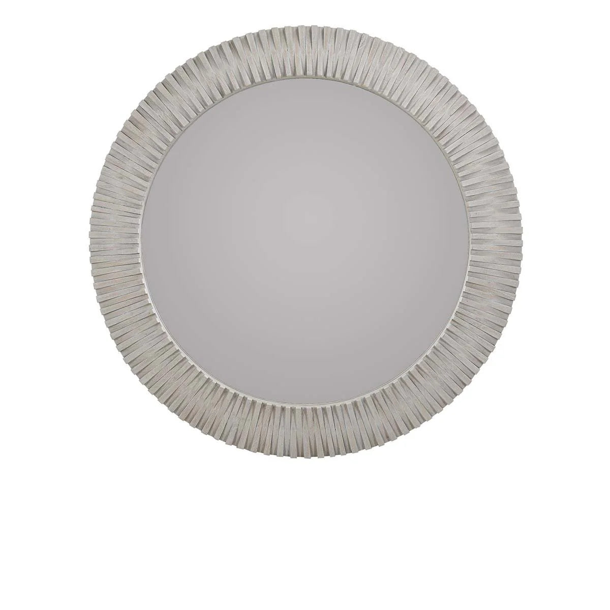 Myrtle Solid Wood Round Mirror