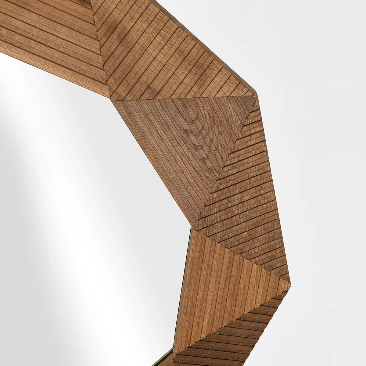 Santa Barbara Solid Wood Round Mirror