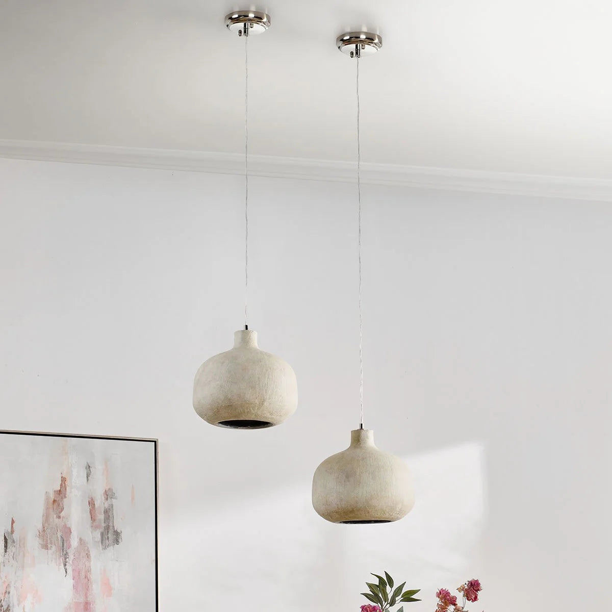 Jodi Concrete Round Pendant