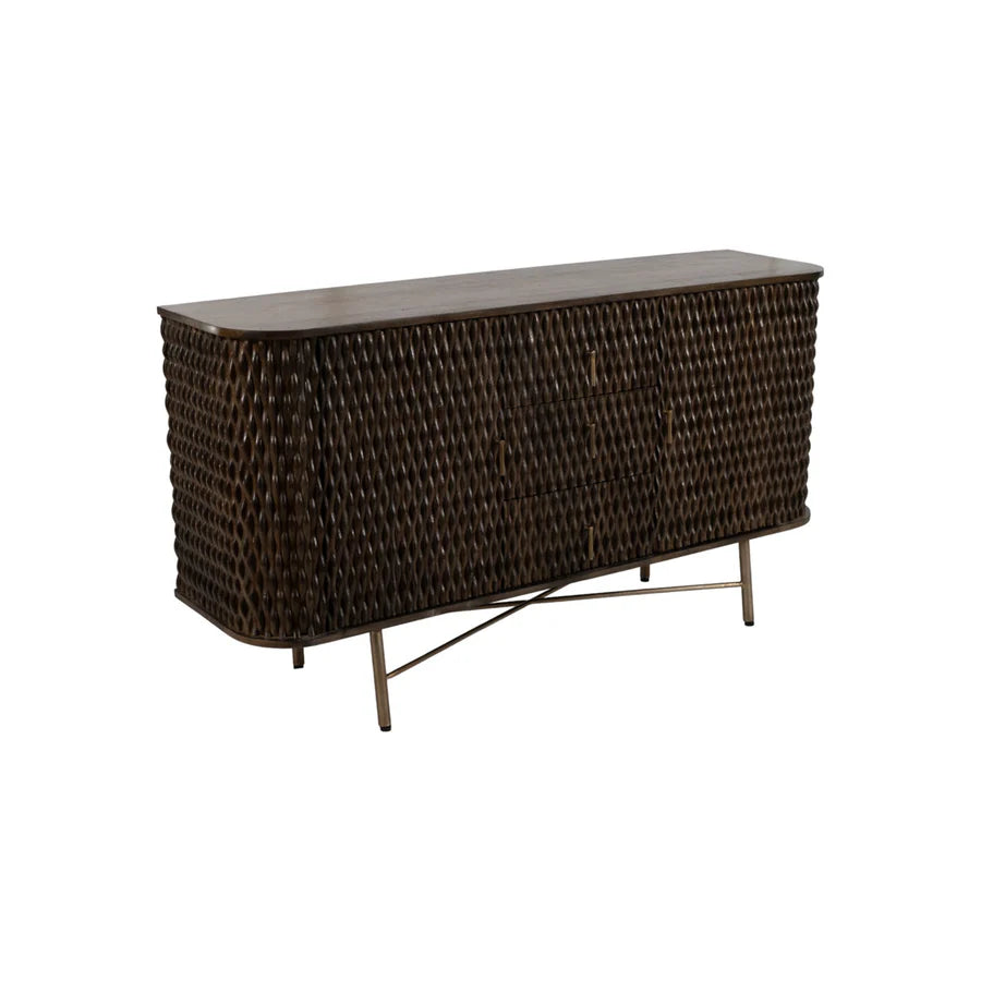 Carved Wood Console