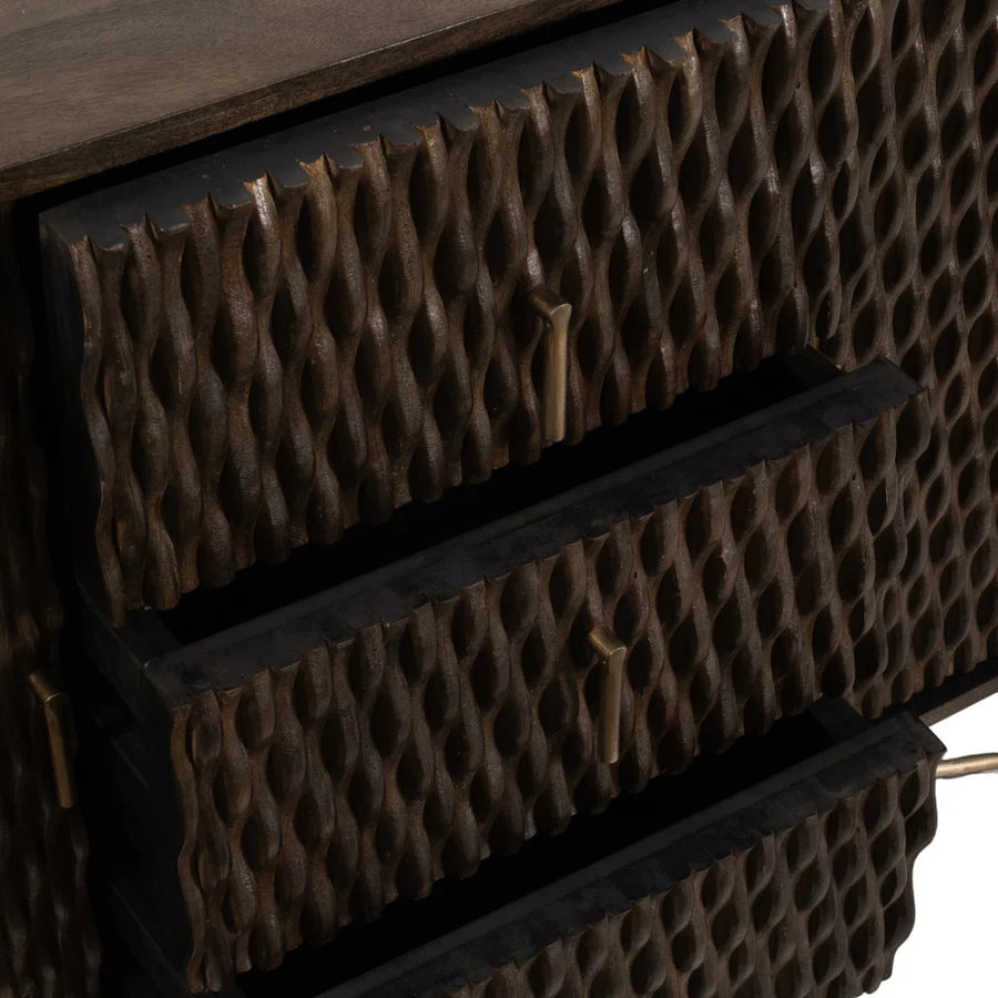 Carved Wood Console