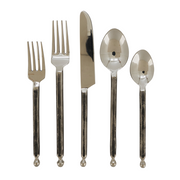 Pinched Stainless Steel Flatware Set of Five
