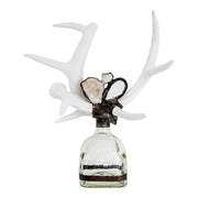 Criss Cross Antler Bottle, White