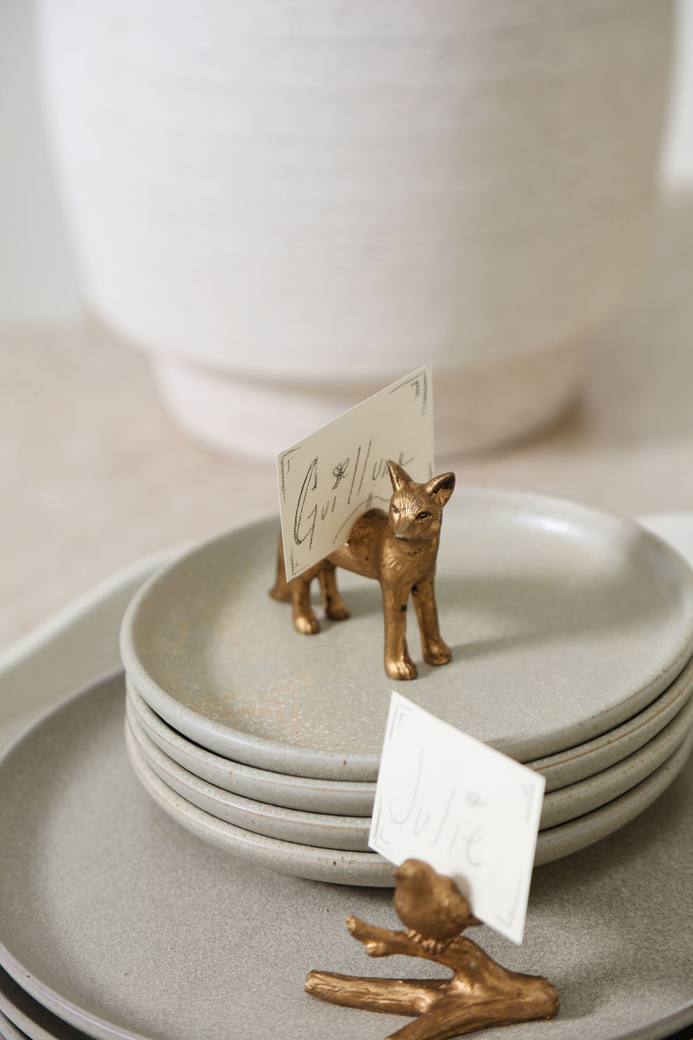 Enchanted Critter Name Card Holder