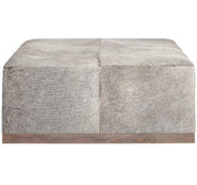 Felix Hair on Hide Leather Ottoman