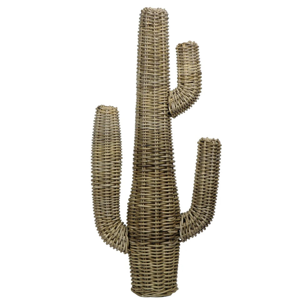 Large Rattan Cactus Sculpture