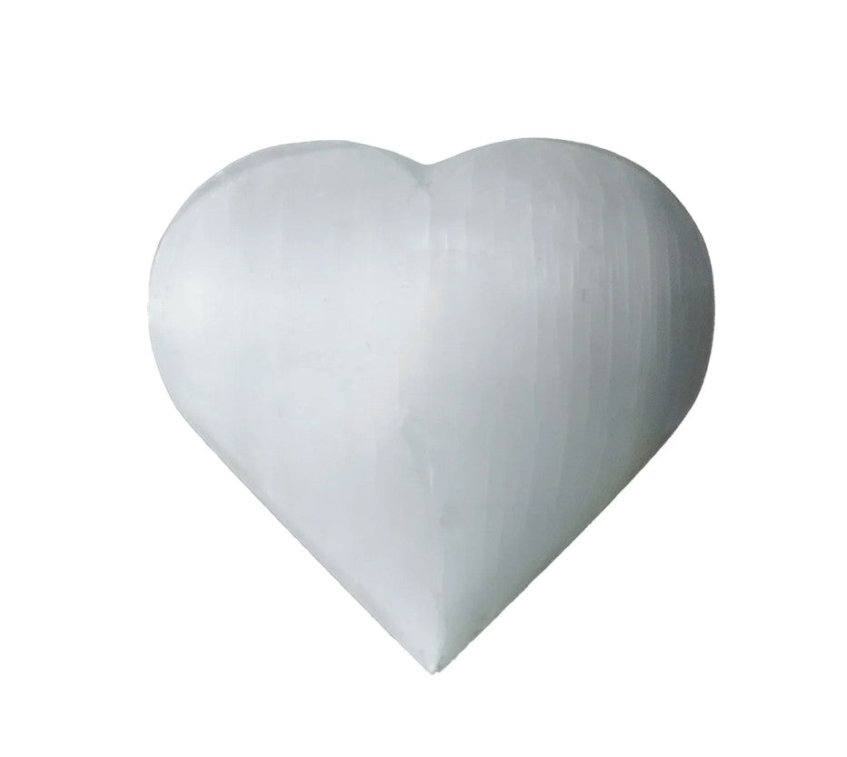 Solid Selenite Heart