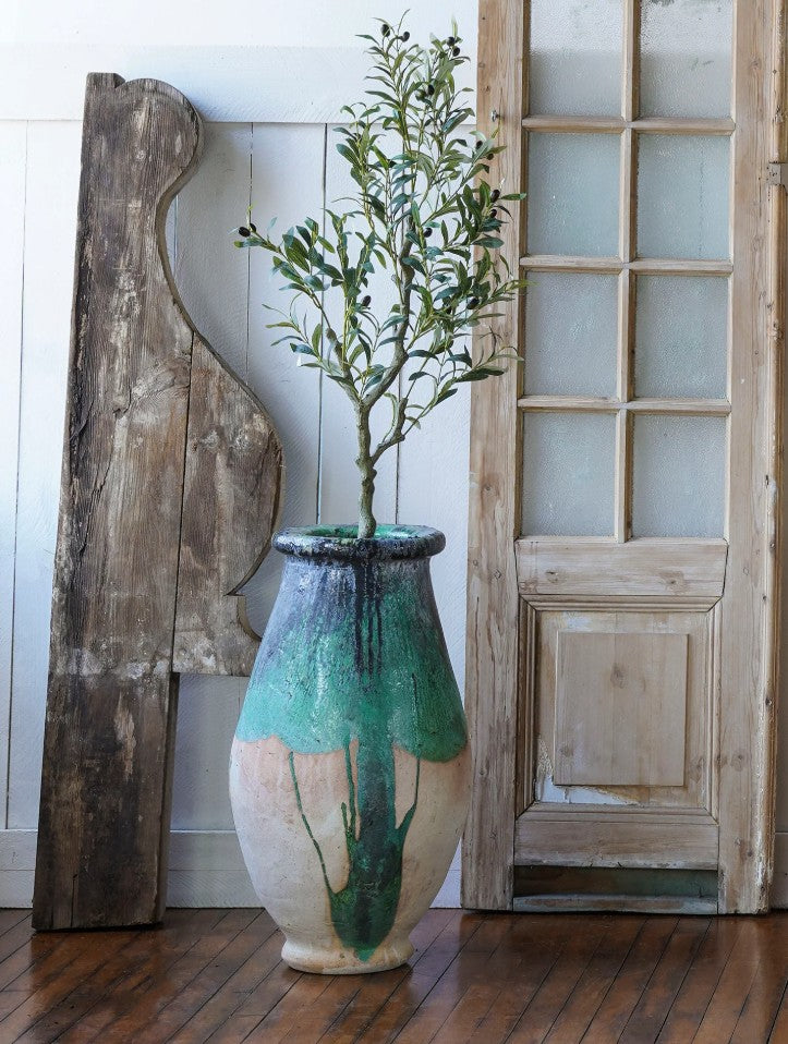 Tall Tamegroute Green Pot