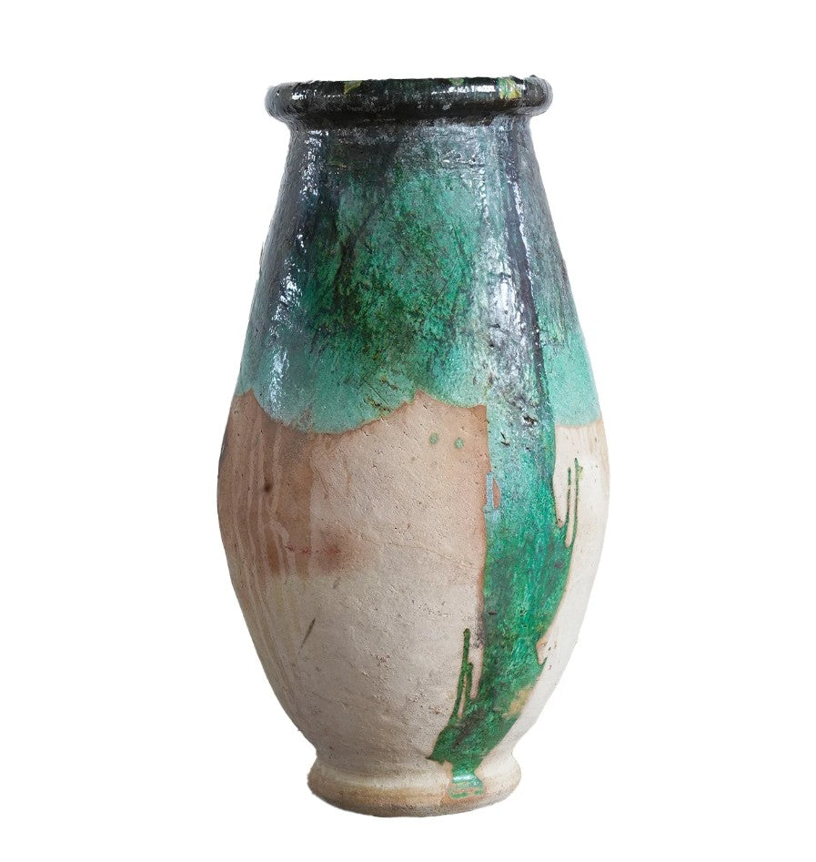 Tall Tamegroute Green Pot