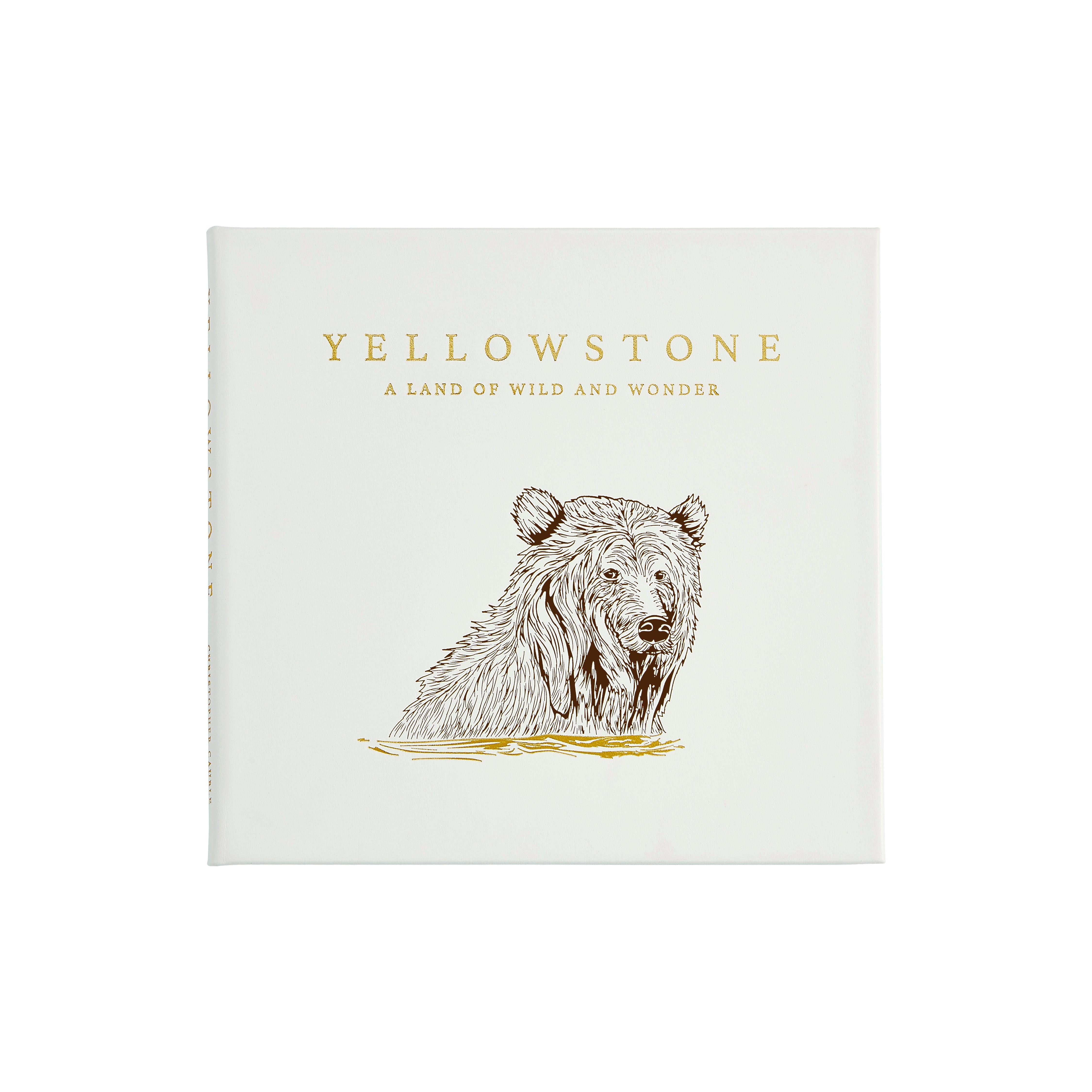 Yellowstone A Land of Wild and Wonder Leather Bound Book