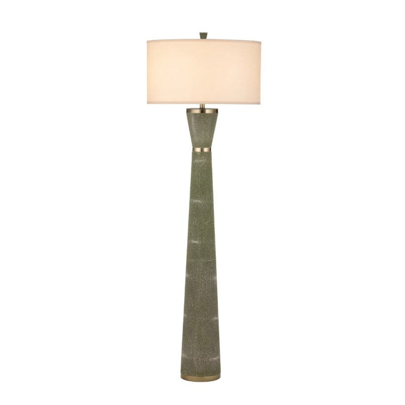 Galuchat Green Hourglass Floor Lamp