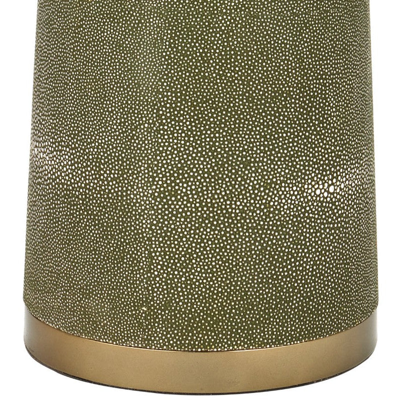 Galuchat Green Hourglass Floor Lamp