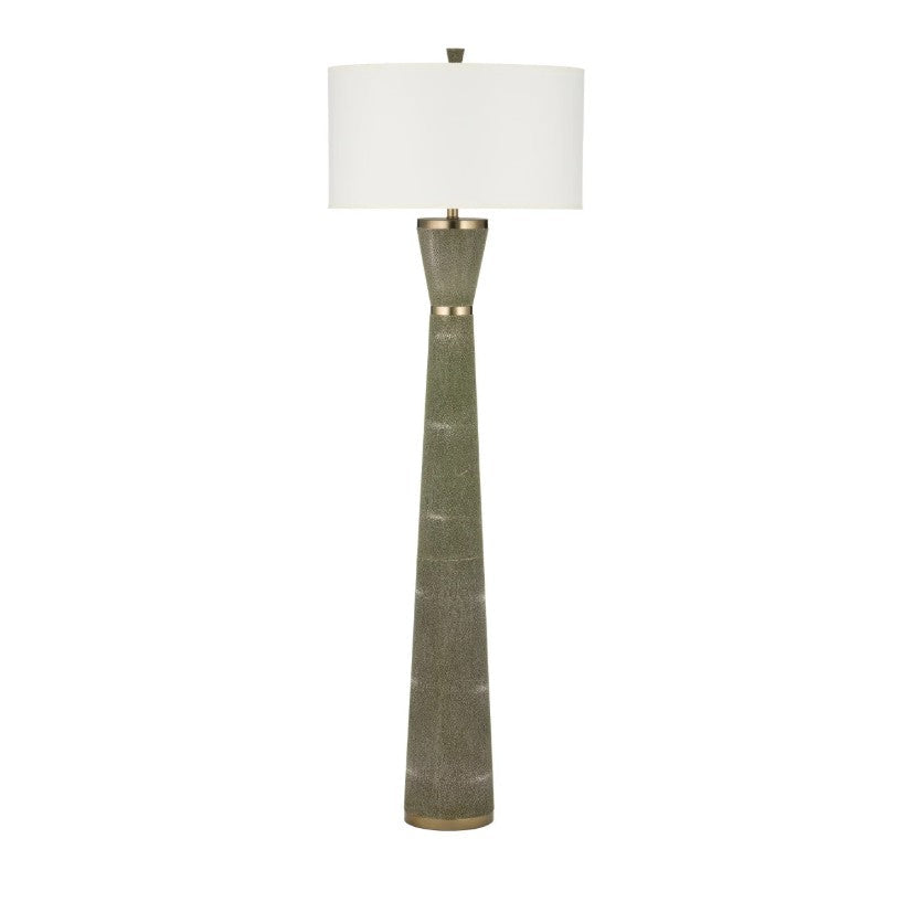 Galuchat Green Hourglass Floor Lamp