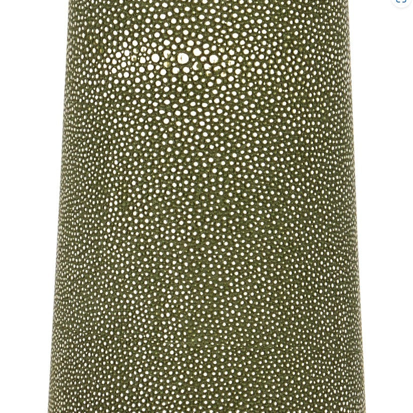 Galuchat Green Hourglass Floor Lamp