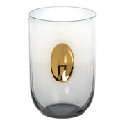 Aperitivo Tumbler with Gold Accent - Light Gray, Set of 4