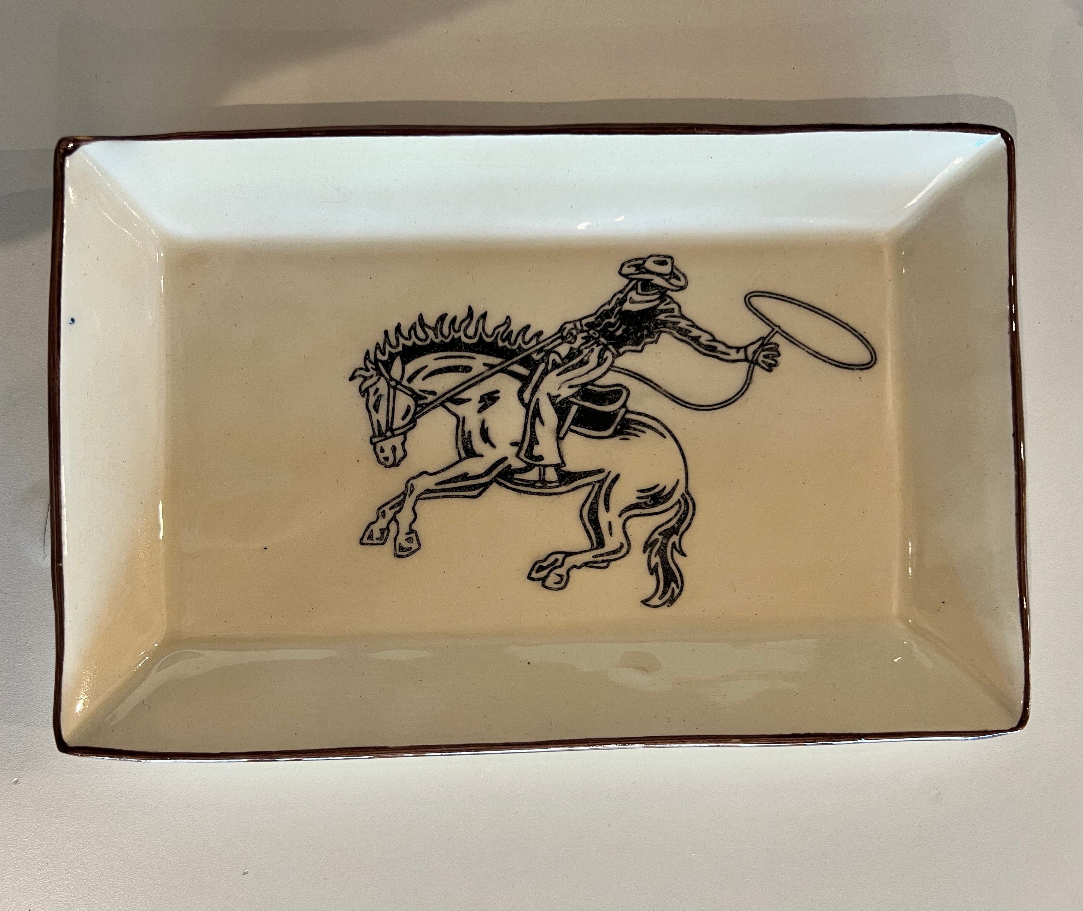 Cowboy Trinket Plate