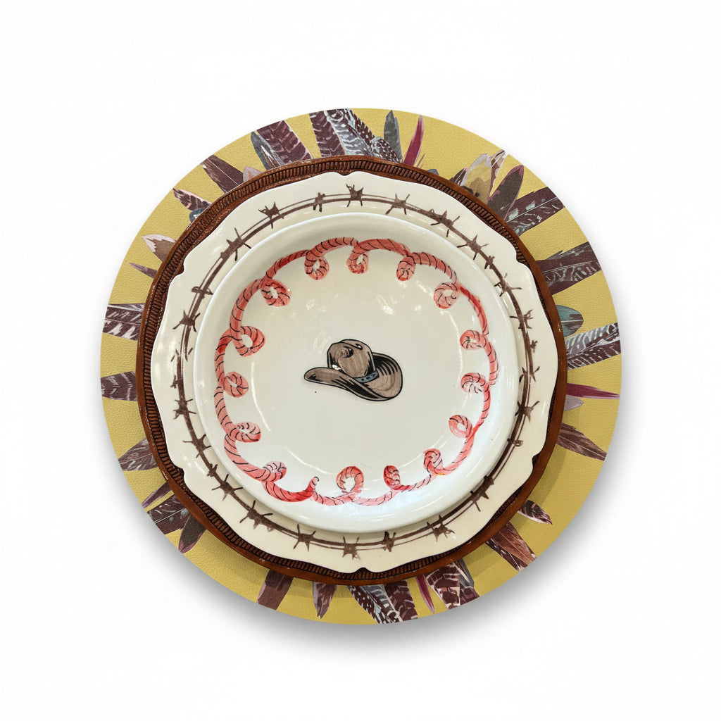 Handmade Western Ceramic Plate