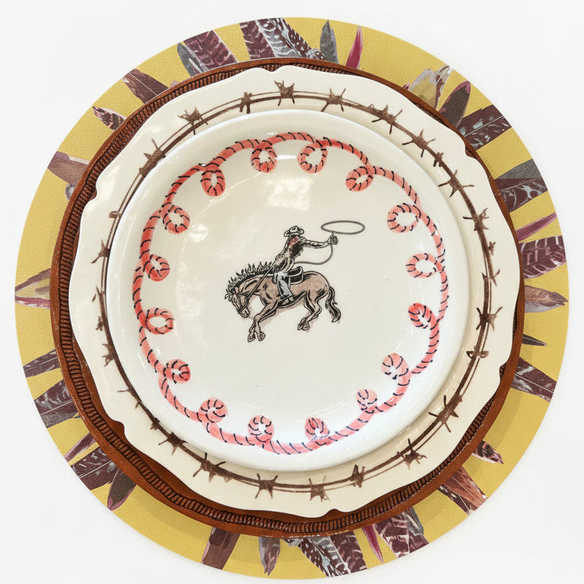 Handmade Western Ceramic Plate