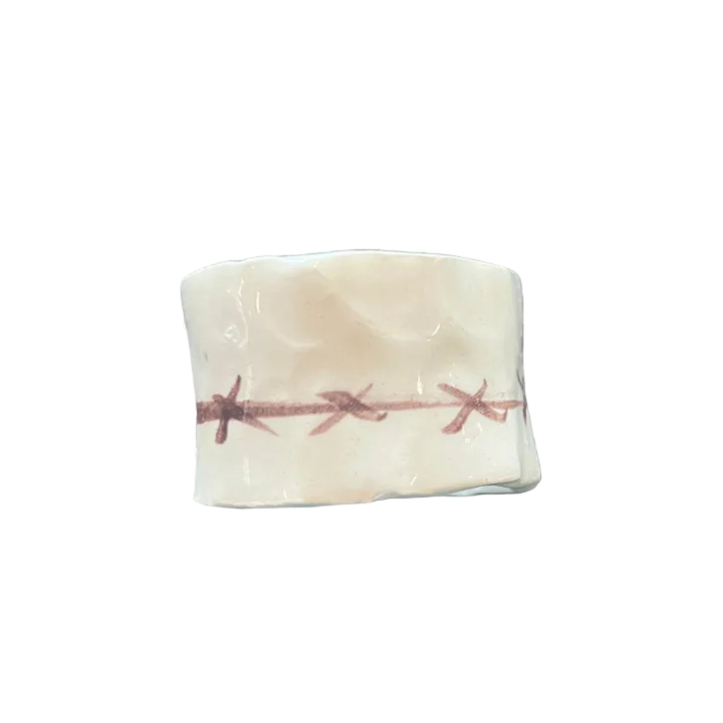 Ceramic Barbed Wire Napkin Rings