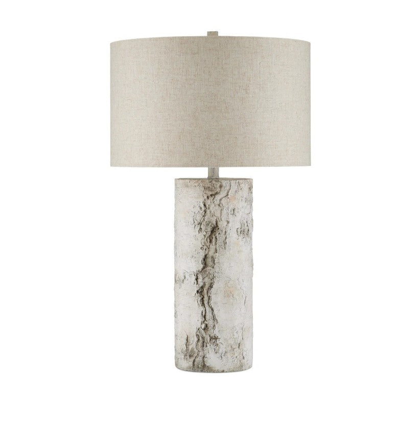 Faux Birch Table Lamp