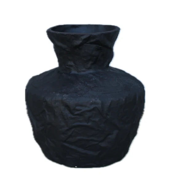 Cleo Medium Black Vase