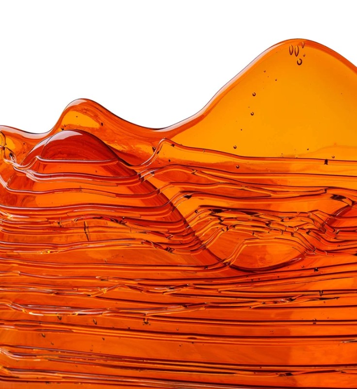 Corsi Designs Clear Vase Extra Color - Clear Amber, Fuchsia, Matt Ochre
