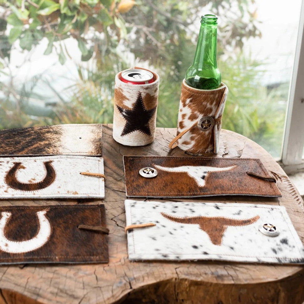 Cowhide Drink Koozie