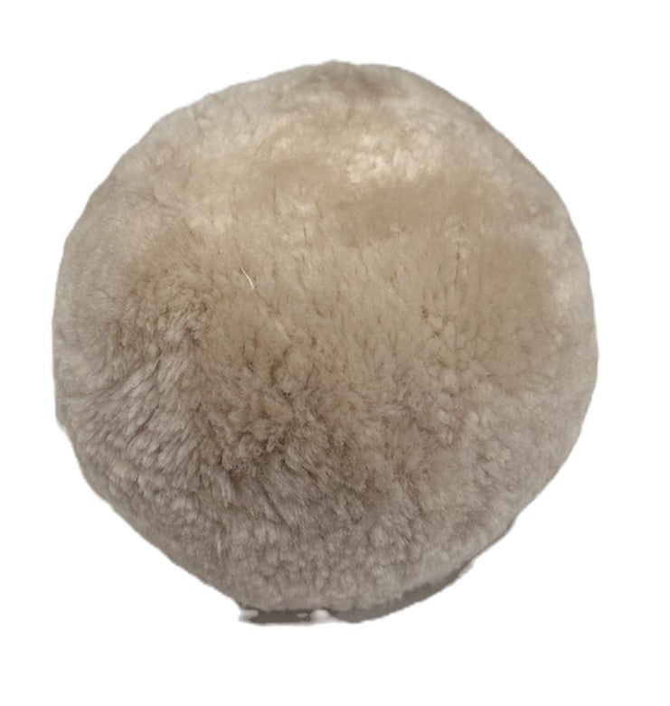 Shearling Puff Ball Pillow