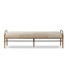 Demi Shearling Accent Bench