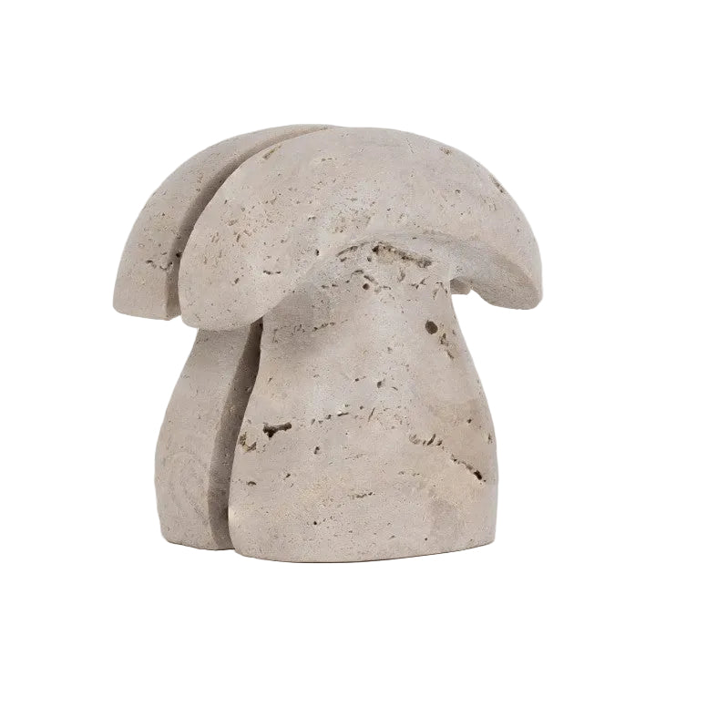 Travertine Shroom Bookends