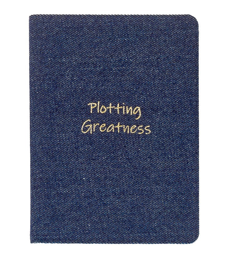 "Plotting Greatness" Medium Denim Journal