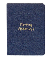 "Plotting Greatness" Medium Denim Journal