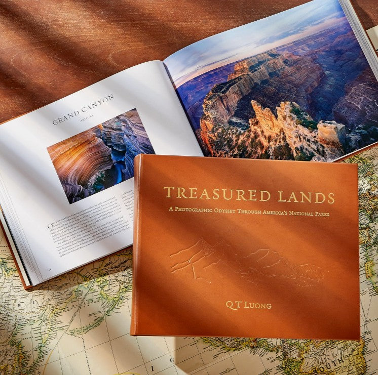 Treasured Lands-A Photographic Odyssey Through America's National Parks Leather Book