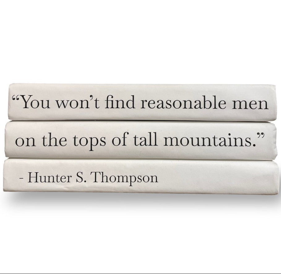 Hunter S. Thompson Decor Books- Set of Three