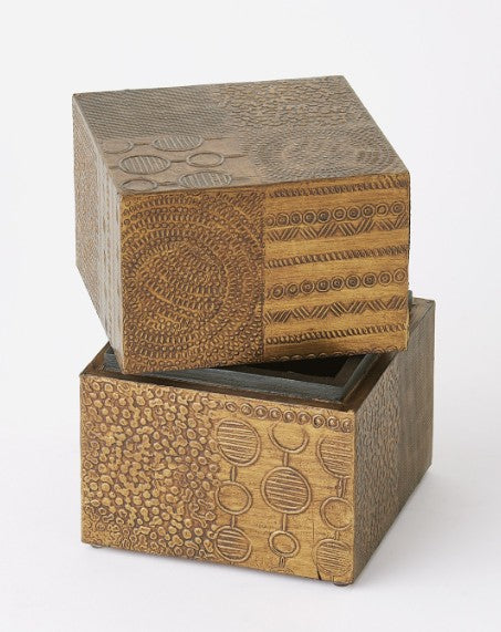 Antique Brass  Tall Navigator Box