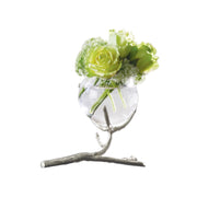 Twig Single Vase Holder-Nickel