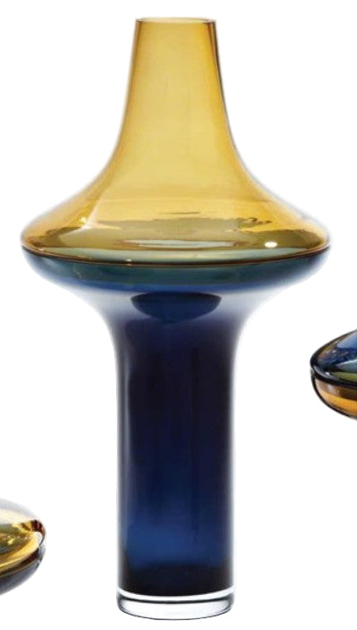 Amber Cobalt Vases