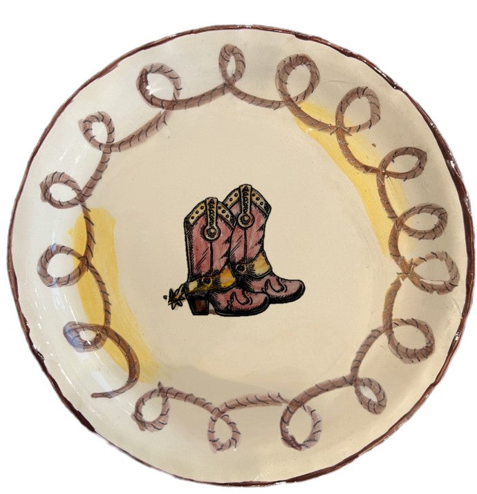 Handmade Western Ceramic Plate