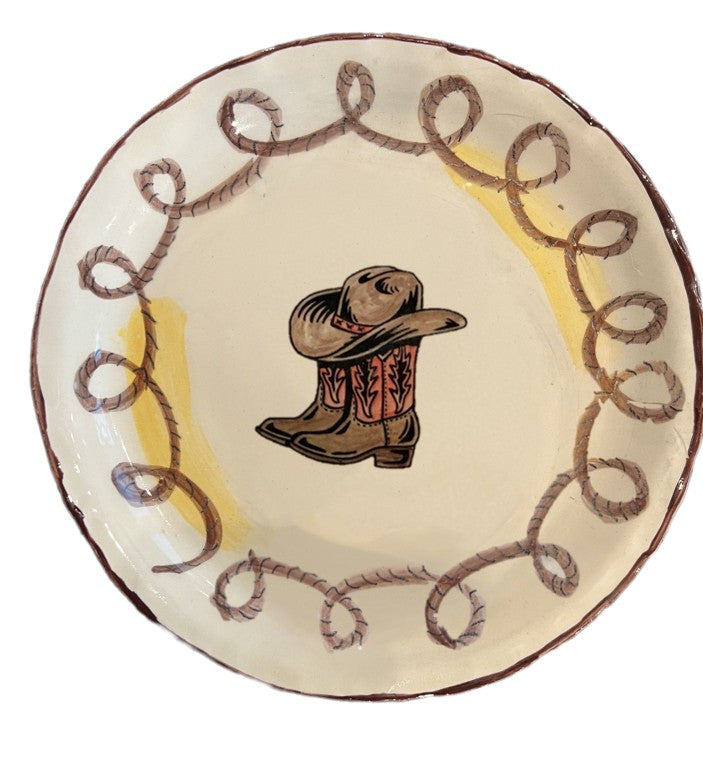 Handmade Western Ceramic Plate