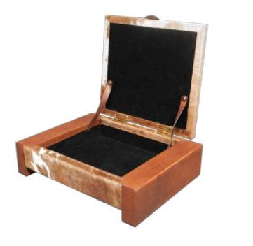 Cowhide and Leather Box